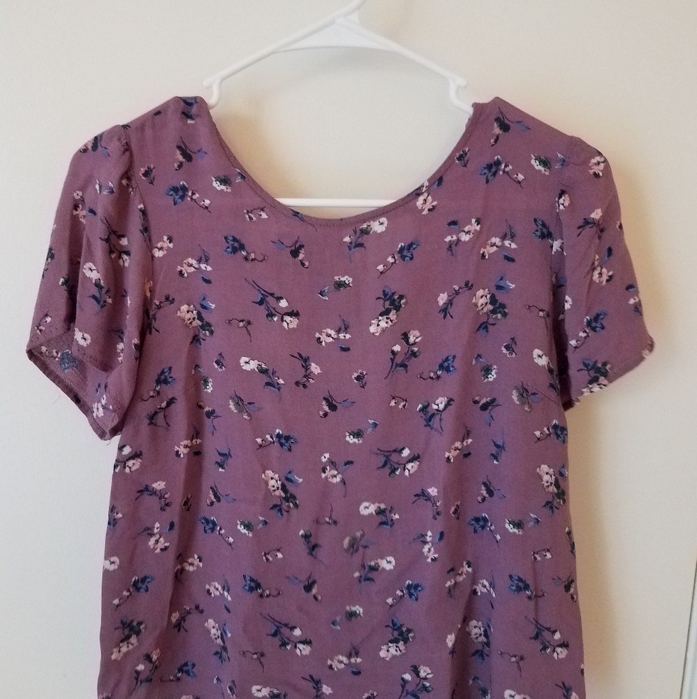 Floral Purple Blouse